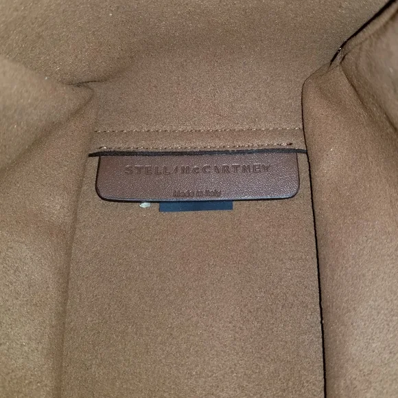 Stella McCartney Teddy Logo Tote Crossbody Bag Brown Biscuit - Picture 12 of 12